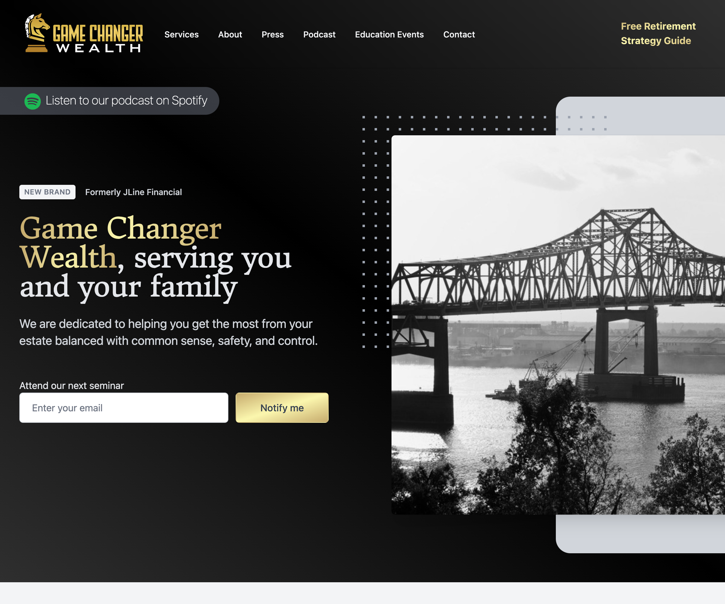A website we made for a financial planning business